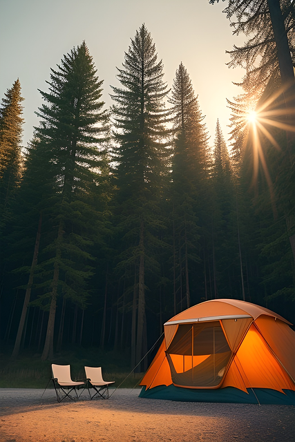 camping, tents, campfire, forest, nature, outdoors