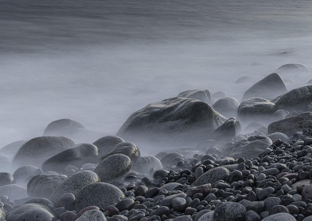 beach, hidden, secluded, coast, sand, tranquility