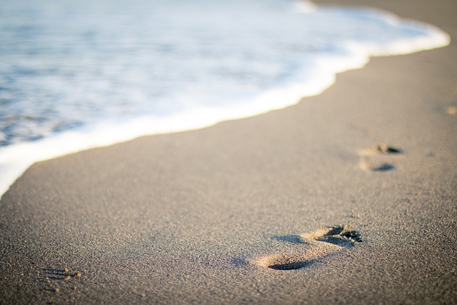 beach, hidden, secluded, coast, sand, tranquility