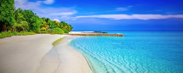 beach, hidden, secluded, coast, sand, tranquility