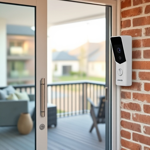 glass break sensor on sliding door,security keypad on modern apartment wall,smart video doorbell on suburban porch,ai security camera scanning for movement,home monitoring control room with multiple screens,wireless doorbell with camera on brick home