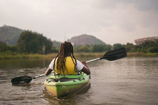 kayaking, river, paddle, nature, adventure, wildlife