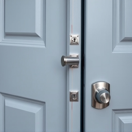 apartment entry secured with bolt lock