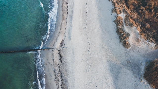 beach, hidden, secluded, coast, sand, tranquility