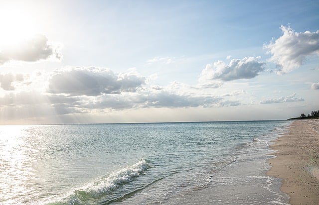 beach, hidden, secluded, coast, sand, tranquility