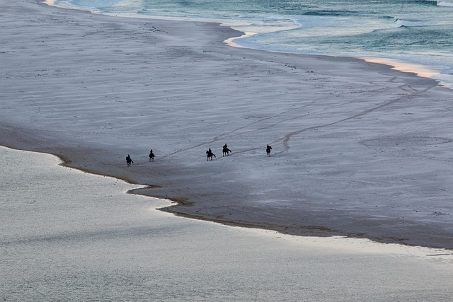 beach, hidden, secluded, coast, sand, tranquility