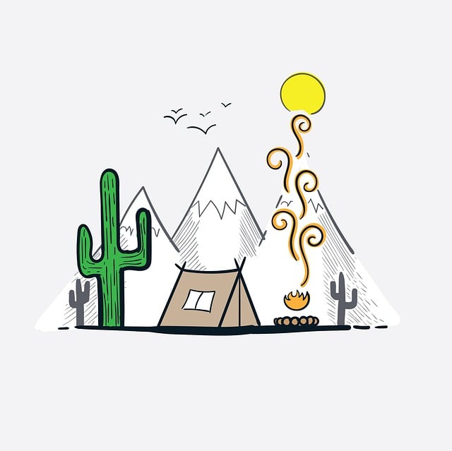 camping, tents, campfire, forest, nature, outdoors