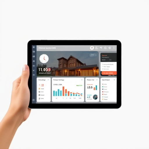 cloud-based home security dashboard on tablet