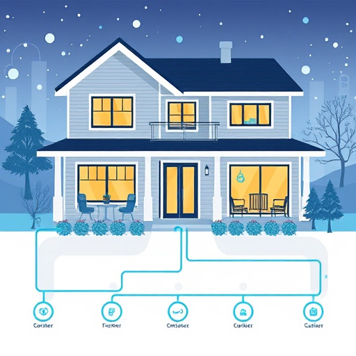 connected smart home with multiple sensors