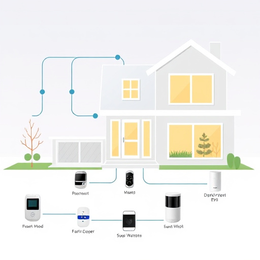 connected smart home with multiple sensors