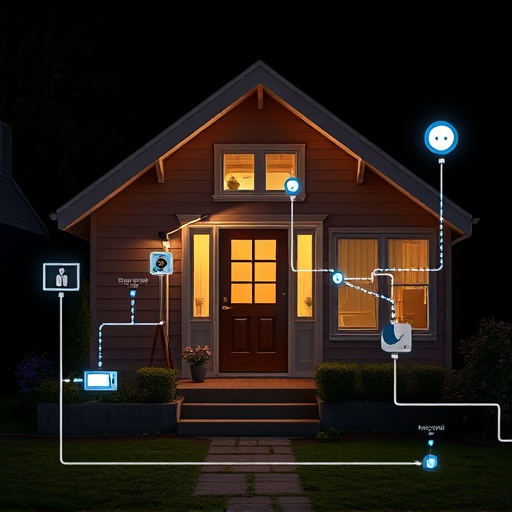 connected smart home with multiple sensors