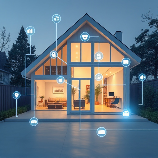 connected smart home with multiple sensors