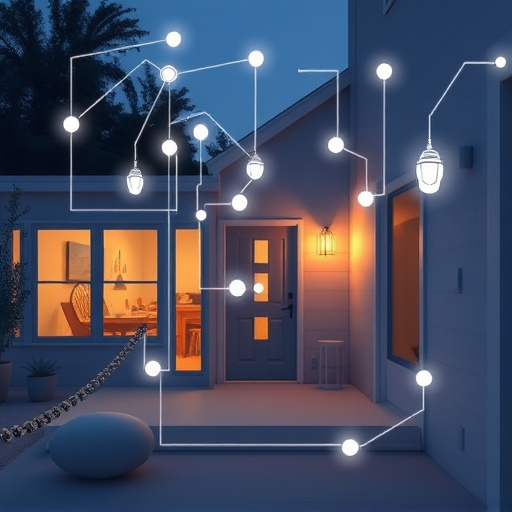 connected smart home with multiple sensors