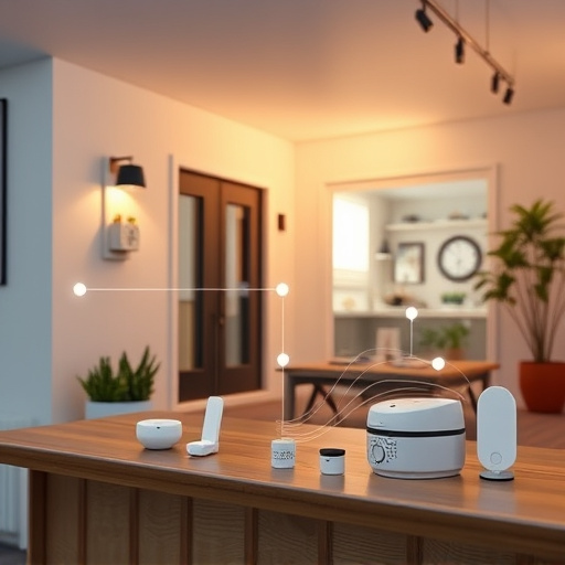 connected smart home with multiple sensors
