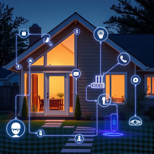 connected smart home with multiple sensors