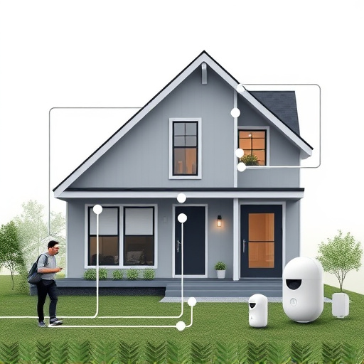 connected smart home with multiple sensors