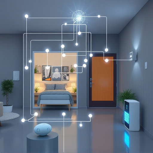 connected smart home with multiple sensors
