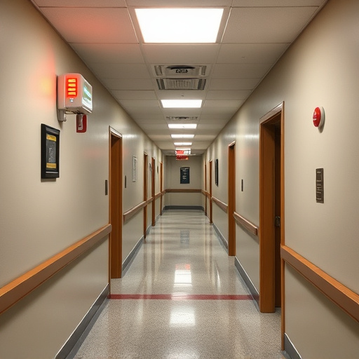 emergency alert system inside hallway