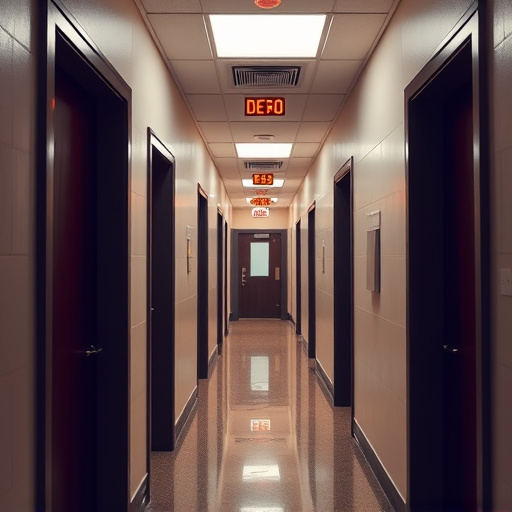 emergency alert system inside hallway