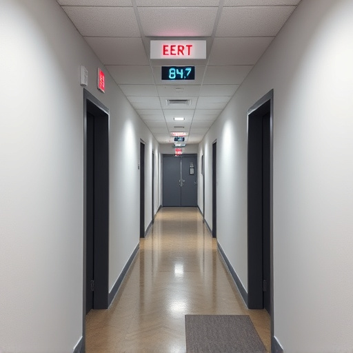 emergency alert system inside hallway