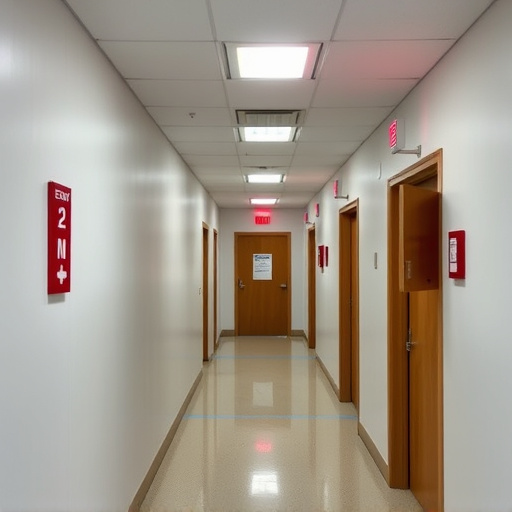 emergency alert system inside hallway