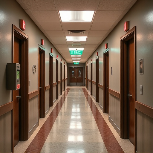 emergency alert system inside hallway