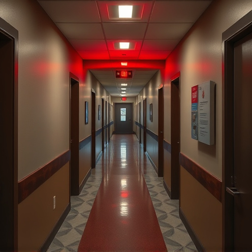 emergency alert system inside hallway