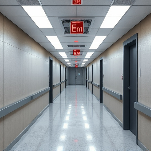 emergency alert system inside hallway