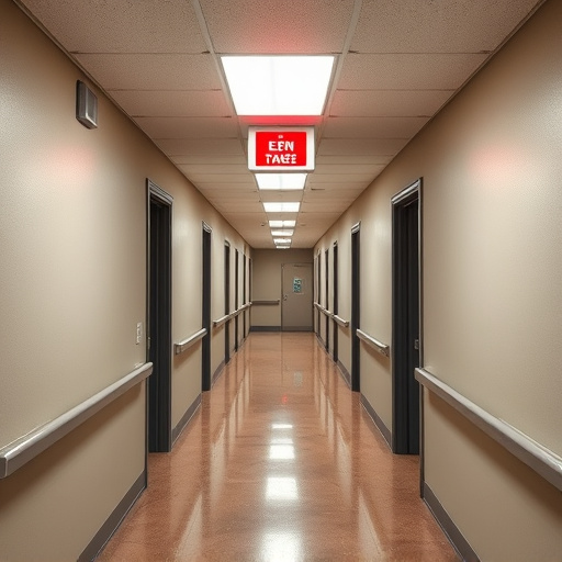 emergency alert system inside hallway