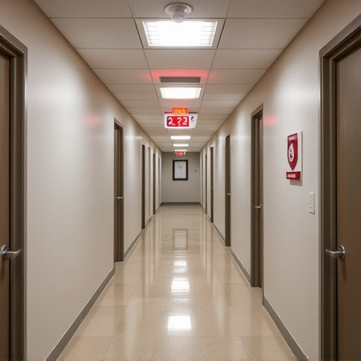 emergency alert system inside hallway