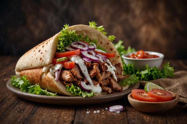 food truck,salad,sandwich,italian food,beer,wine,meal