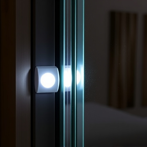 glass break sensor on sliding door