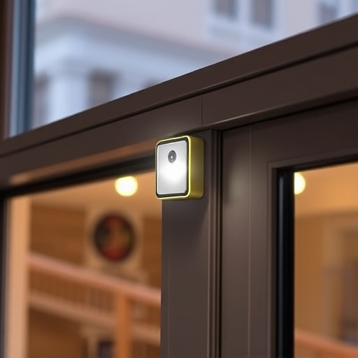 glass break sensor on sliding door