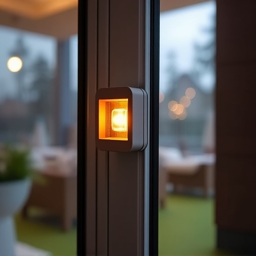 glass break sensor on sliding door