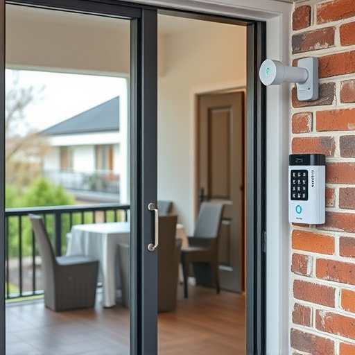 glass break sensor on sliding door,security keypad on modern apartment wall,smart video doorbell on suburban porch,ai security camera scanning for movement,home monitoring control room with multiple screens,wireless doorbell with camera on brick home