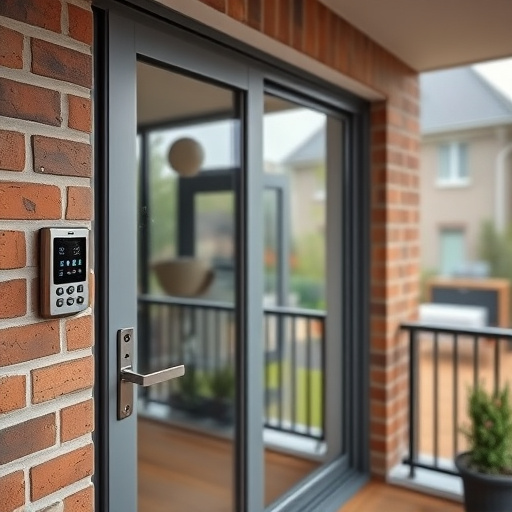 glass break sensor on sliding door,security keypad on modern apartment wall,smart video doorbell on suburban porch,ai security camera scanning for movement,home monitoring control room with multiple screens,wireless doorbell with camera on brick home
