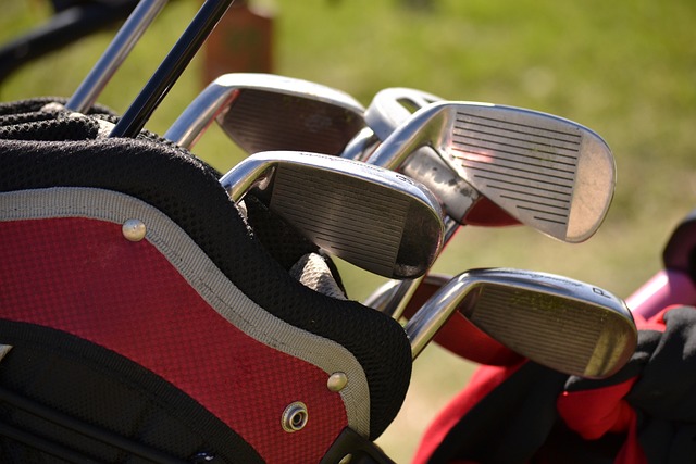 Golf, course, green, fairway, clubs, outdoors