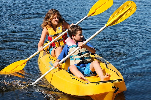 kayaking, river, paddle, nature, adventure, wildlife