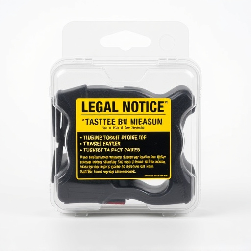 legal notice on taser product packaging