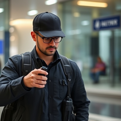 man checking legal travel restrictions for safety gear,safe carrying methods for legal defense products,person researching personal safety laws online,attorney advising client on pepper spray laws,legal notice on taser product packaging
