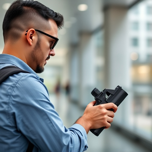 man checking legal travel restrictions for safety gear,safe carrying methods for legal defense products,person researching personal safety laws online,attorney advising client on pepper spray laws,legal notice on taser product packaging