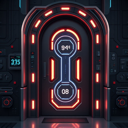 modular smart sensors on futuristic front door