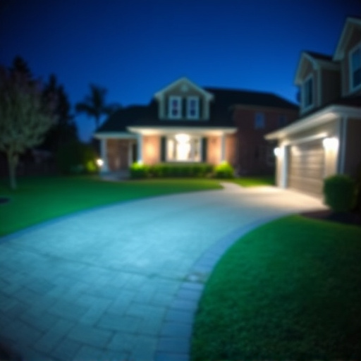 night vision security camera watching driveway