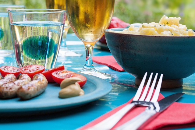 salad,sandwich,asian food,beer,wine,meal