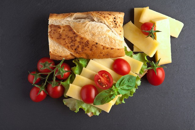 salad,sandwich,greek food,beer,wine,meal