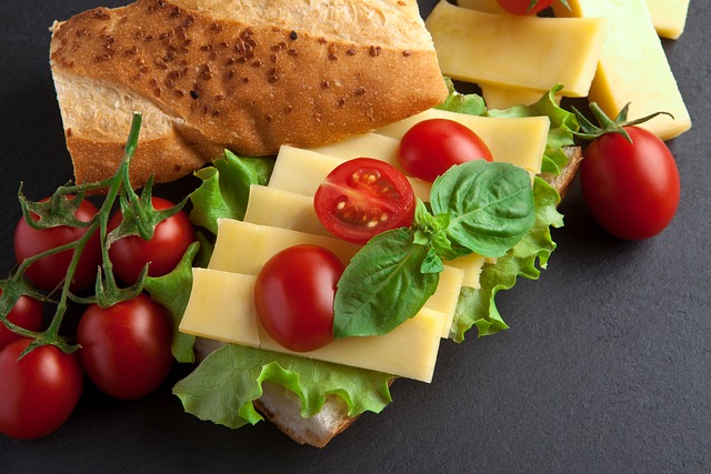 salad,sandwich,mediterranian food,beer,wine,meal
