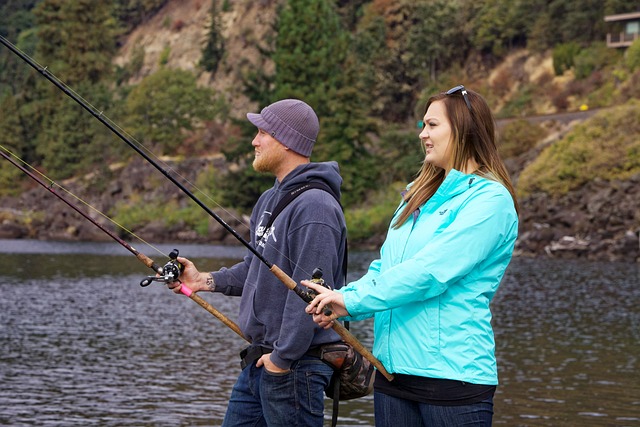 Salmon, fishing, Lane, river, nature, outdoors
