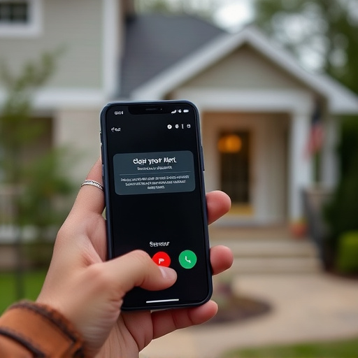 sensor alert notification on homeowner’s phone