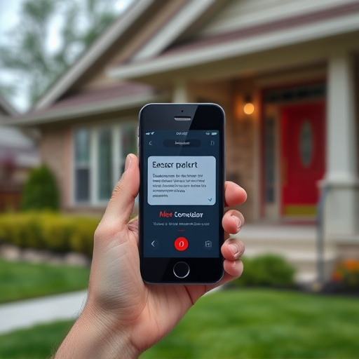 sensor alert notification on homeowner’s phone