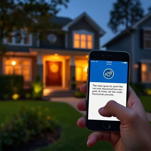 sensor alert notification on homeowner’s phone